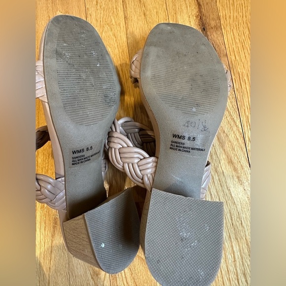 Dolce Vita Sanders Taupe Heeled Braided Sandals - Picture 8 of 8